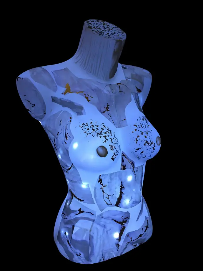 Œuvre unique en résine Élise Gonthier