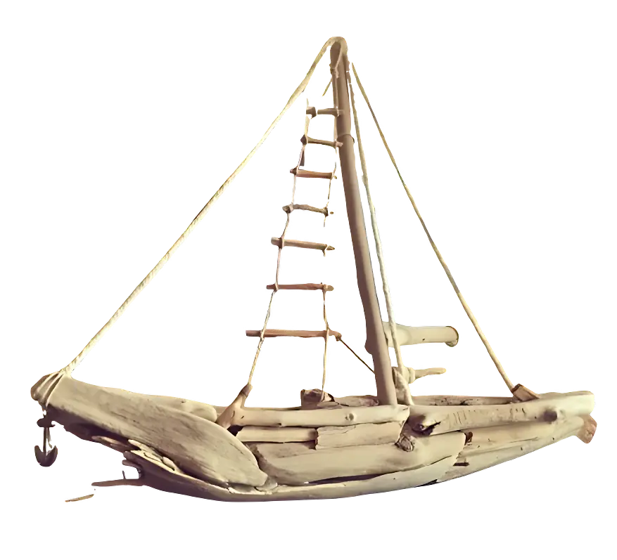 Œuvre unique en bois flottés Élise Gonthier